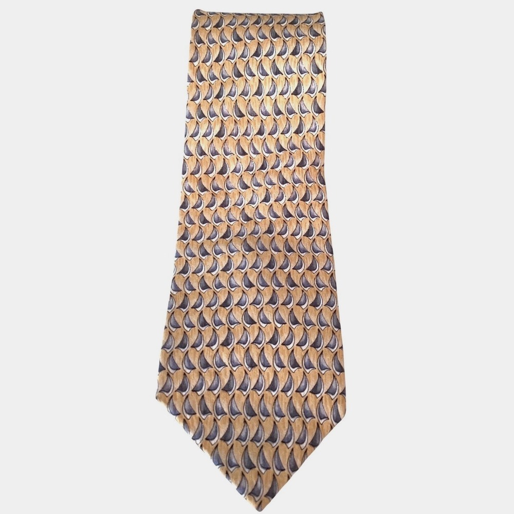 Cocktail Collection Mens Silk Tie Yellow Gray Vodka Under Microscope